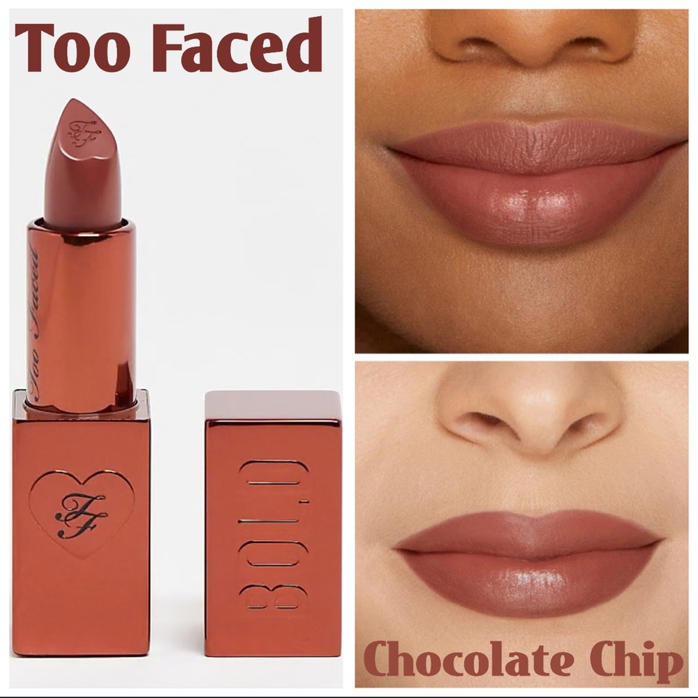 🍪Too Faced Cocoa Bold lipstick in Chocolate Chip🤎